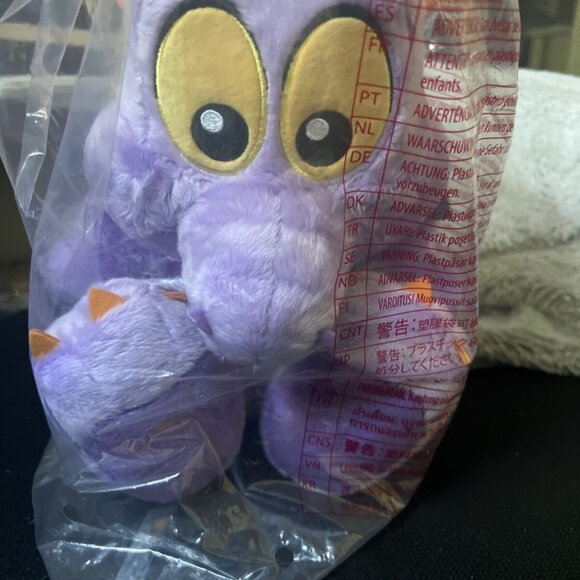 Disney FIGMENT Big Feet Plush 10" Stuffed Animal WDW EPCOT Dragon Mascot CUTE!! - Picture 3 of 6